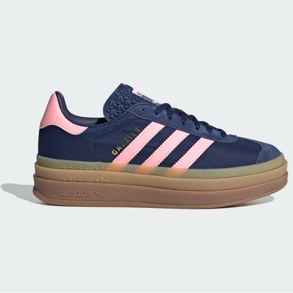 adidas Shoes - Adidas Gazelle Bold Platform Sneakers US Size 6 Dark Blue/Pink